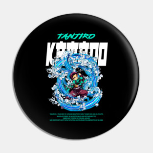 Demon Slayer Tanjiro Kamado Water Breathing Pin