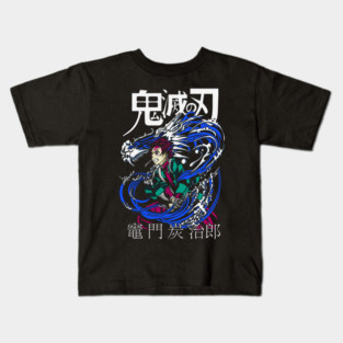 Tanjiro Kamado Water Breathing - Demon Slayer Kids T-Shirt