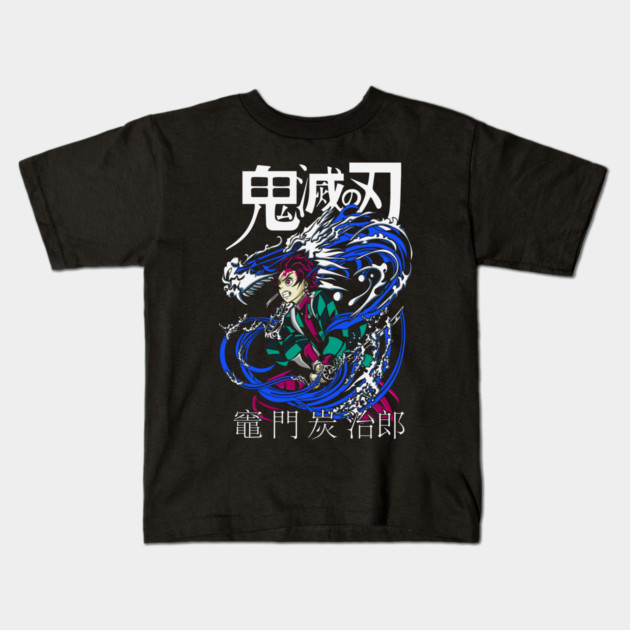 Tanjiro Kamado Water Breathing - Demon Slayer Kids T-Shirt by Otaku Vibes