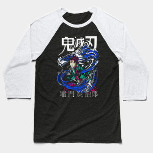 Tanjiro Kamado Water Breathing - Demon Slayer Baseball T-Shirt
