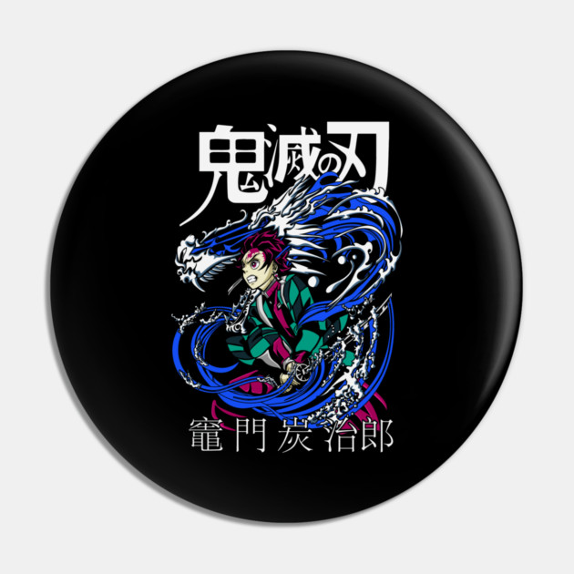 Tanjiro Kamado Water Breathing - Demon Slayer Pin by Otaku Vibes