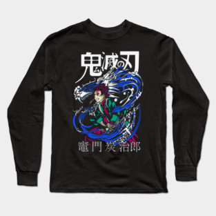 Tanjiro Kamado Water Breathing - Demon Slayer Long Sleeve T-Shirt