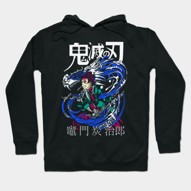 Tanjiro Kamado Water Breathing - Demon Slayer Hoodie by Otaku Vibes