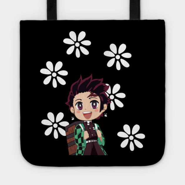Cute Tanjiro Kamado - Demon Slayer Tote by Otaku Vibes