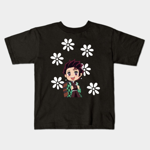 Cute Tanjiro Kamado - Demon Slayer Kids T-Shirt by Otaku Vibes