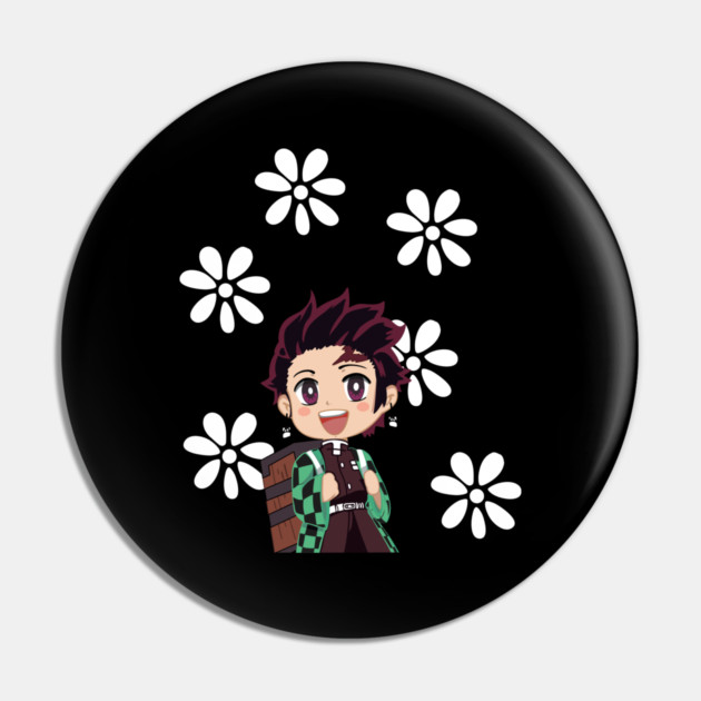 Cute Tanjiro Kamado - Demon Slayer Pin by Otaku Vibes
