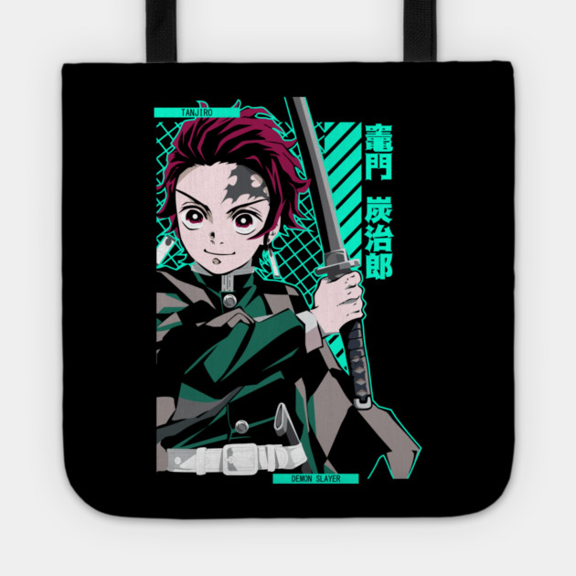 Demon Slayer Tanjiro Classic Style Pose Tote by Otaku Vibes