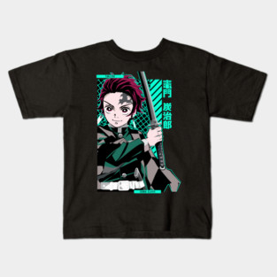 Demon Slayer Tanjiro Classic Style Pose Kids T-Shirt