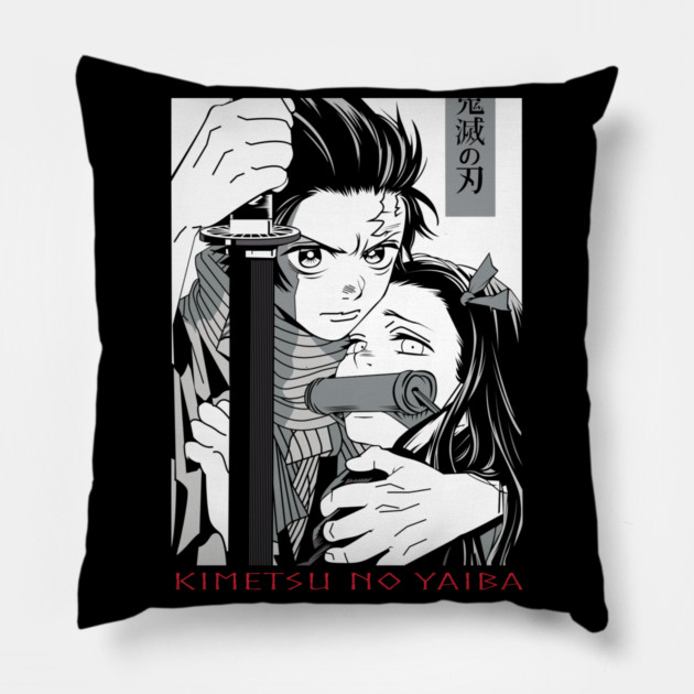Tanjiro and Nezuko Art - Demon Slayer Pillow by Otaku Vibes