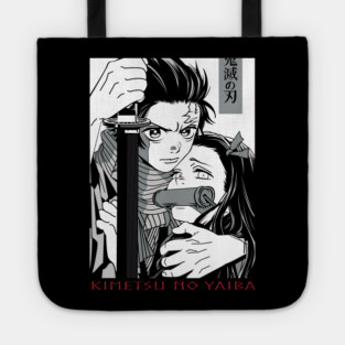 Tanjiro and Nezuko Art - Demon Slayer Tote
