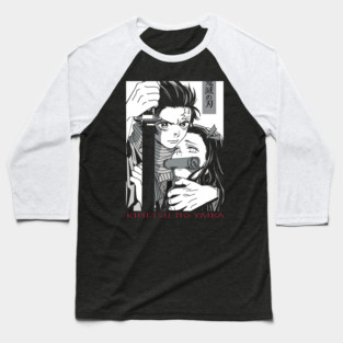 Tanjiro and Nezuko Art - Demon Slayer Baseball T-Shirt