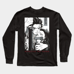 Tanjiro and Nezuko Art - Demon Slayer Long Sleeve T-Shirt