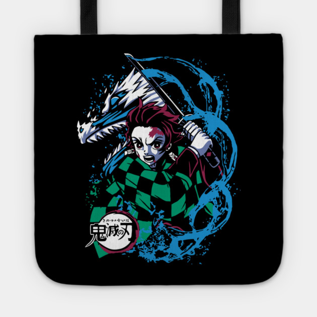 Tanjiro Kamado Water Breathing - Kimetsu no Yaiba Tote by Otaku Vibes