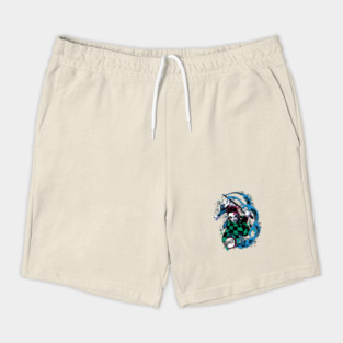 Tanjiro Kamado Water Breathing - Kimetsu no Yaiba Shorts