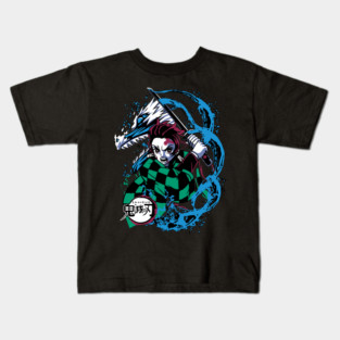 Tanjiro Kamado Water Breathing - Kimetsu no Yaiba Kids T-Shirt