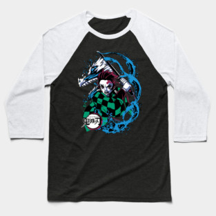 Tanjiro Kamado Water Breathing - Kimetsu no Yaiba Baseball T-Shirt