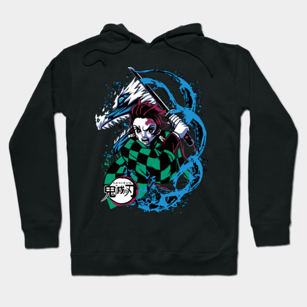 Tanjiro Kamado Water Breathing - Kimetsu no Yaiba Hoodie by Otaku Vibes