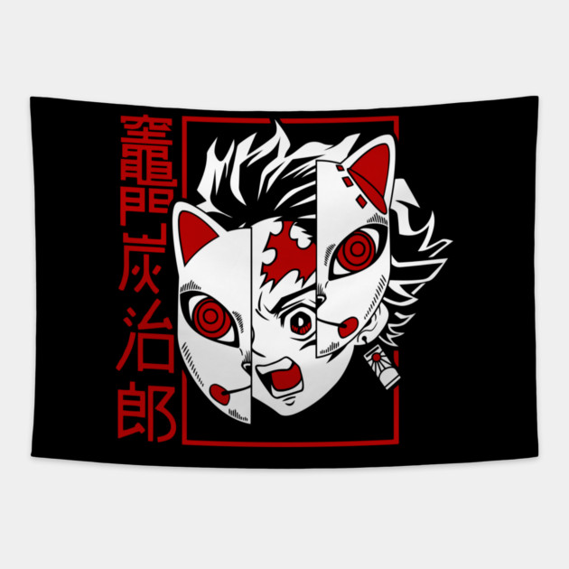 Tanjiro - Kimetsu no Yaiba Tapestry by Otaku Vibes