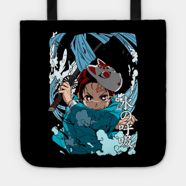 Tanjiro Kamado water Breathing Style Tote by Otaku Vibes