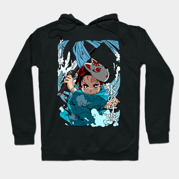 Tanjiro Kamado water Breathing Style Hoodie by Otaku Vibes