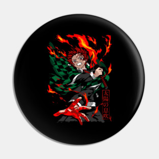 Demon Slayer Tanjiro Sun Breathing Form Pin