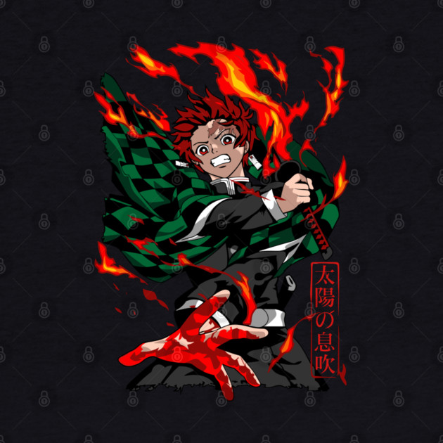 Demon Slayer Tanjiro Sun Breathing Form by Otaku Vibes