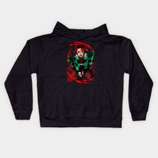 Tanjiro Sun Breathing Form - Demon Slayer Kids Hoodie