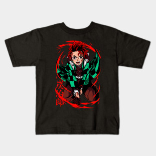 Tanjiro Sun Breathing Form - Demon Slayer Kids T-Shirt