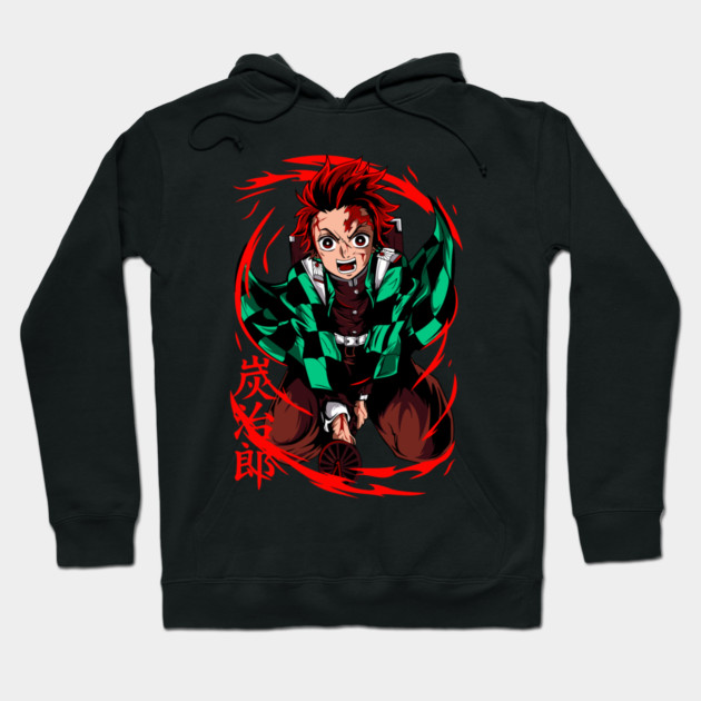 Tanjiro Sun Breathing Form - Demon Slayer Hoodie by Otaku Vibes