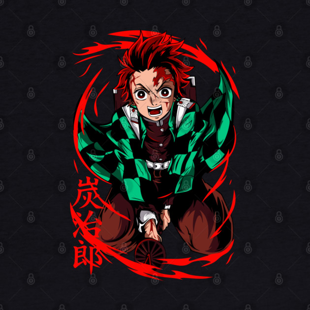Tanjiro Sun Breathing Form - Demon Slayer by Otaku Vibes