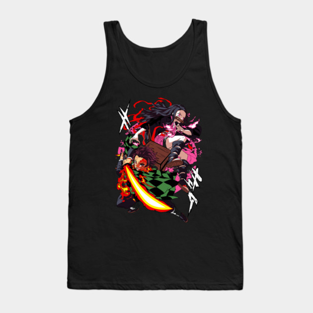 Tanjiro And Nezuko - Demon Slayer Tank Top by Otaku Vibes