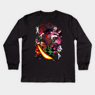 Tanjiro And Nezuko - Demon Slayer Kids Long Sleeve T-Shirt