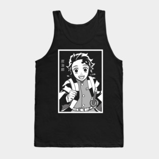 Happy Tanjiro - Demon Slayer Cool Desgn Tank Top