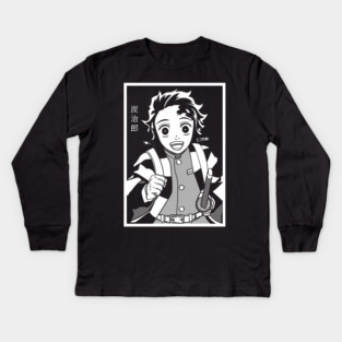 Happy Tanjiro - Demon Slayer Cool Desgn Kids Long Sleeve T-Shirt