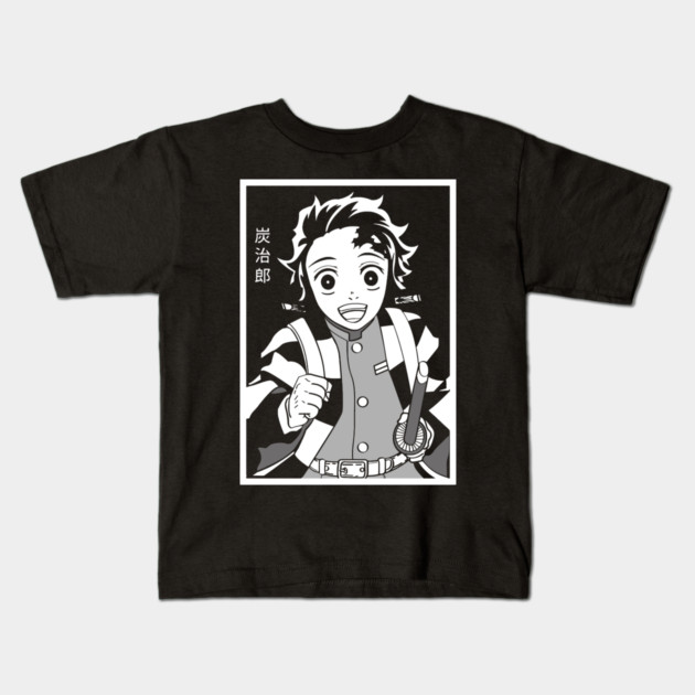 Happy Tanjiro - Demon Slayer Cool Desgn Kids T-Shirt by Otaku Vibes