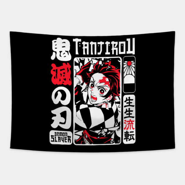 Tanjiro - Demon Slayer Cool Desgn Tapestry by Otaku Vibes