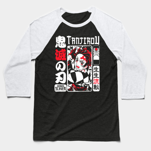 Tanjiro - Demon Slayer Cool Desgn Baseball T-Shirt by Otaku Vibes