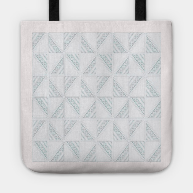 Hmong Tribal "Fan Blade" Pattern – Plai Jao (Thief Pattern) Tote by Pimcolle