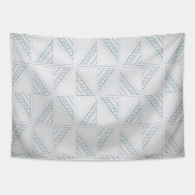 Hmong Tribal "Fan Blade" Pattern – Plai Jao (Thief Pattern) Tapestry by Pimcolle