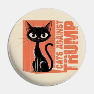 Cats-Against-Trump Pin