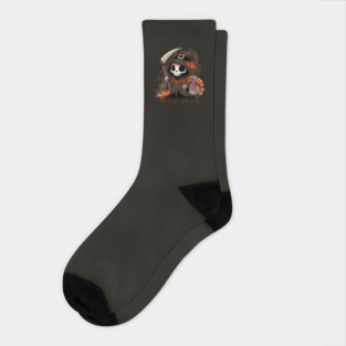 Thanksgiving Grim Reaper Socks