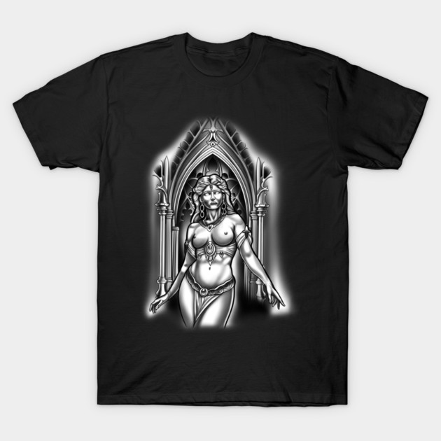 Temple goddess T-Shirt by Besttattoogil