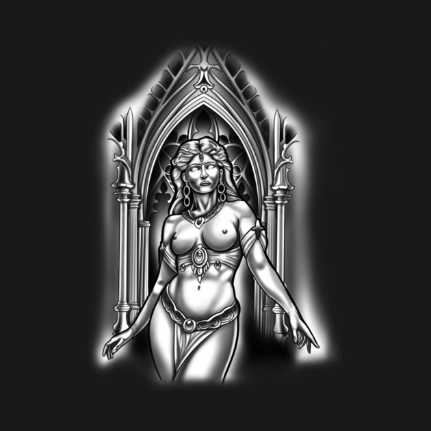 Temple goddess by Besttattoogil