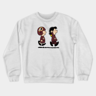 Watching Washington Redskins with a Girlfriend Crewneck Sweatshirt