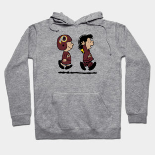 Watching Washington Redskins with a Girlfriend Hoodie