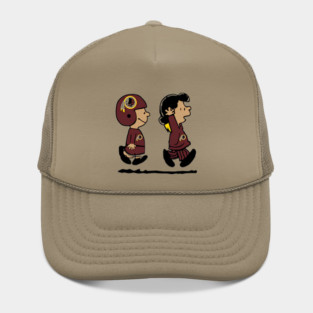 Watching Washington Redskins with a Girlfriend Hat