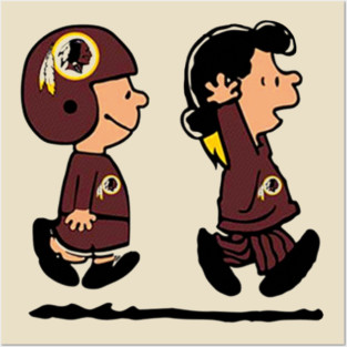 Watching Washington Redskins with a Girlfriend Posters and Art
