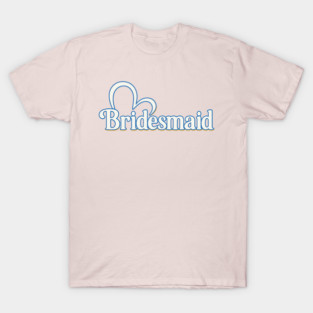 Bridesmaid Heart Wedding Party Design T-Shirt