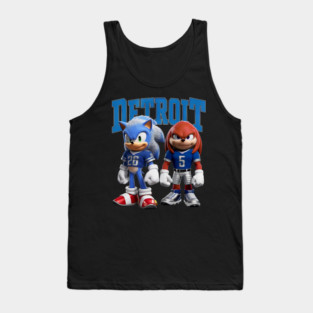 Detroit Lions Sonic And Knuckles T Shirt - KT #156 Tank Top