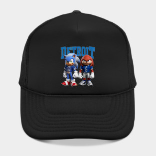 Detroit Lions Sonic And Knuckles T Shirt - KT #156 Hat